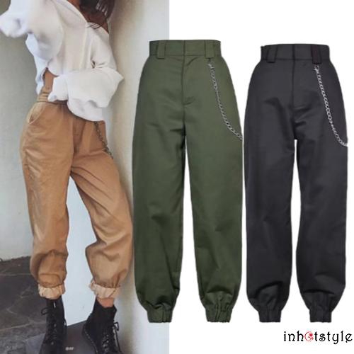 high waist jogger pants