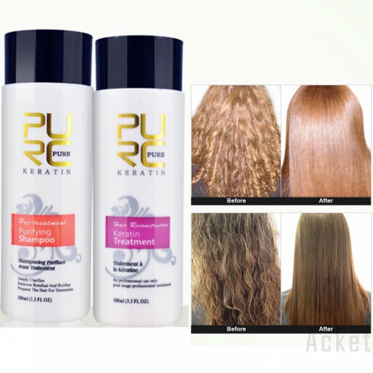 Straightening Hair Repair Treatment Shampoo Purifying Shopee
