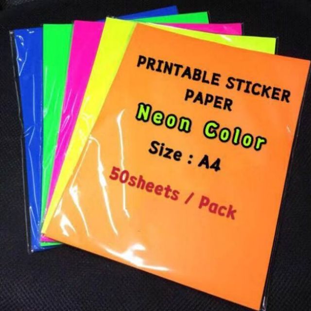 neon printer paper