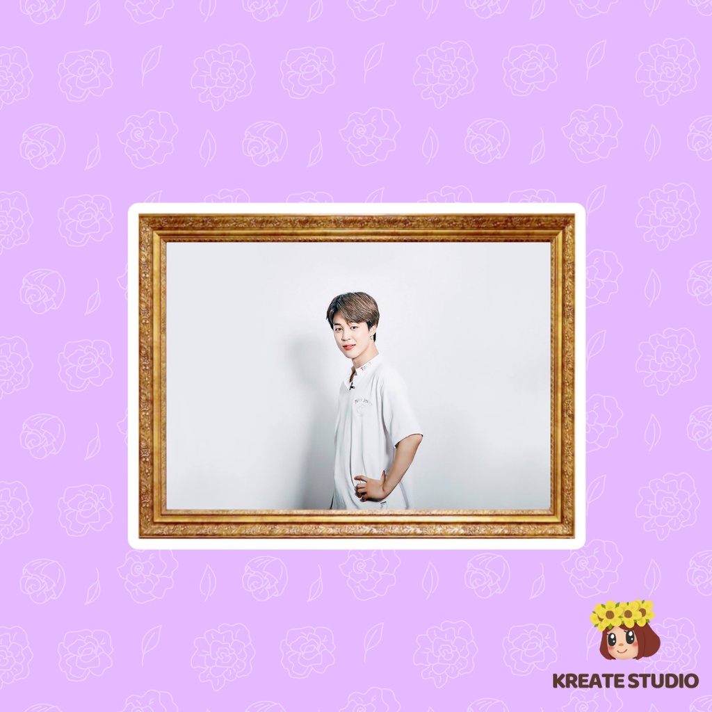 JIMIN ROOKIE ACTOR FRAME - BTS Waterproof Vinyl Sticker | Matte, Glossy