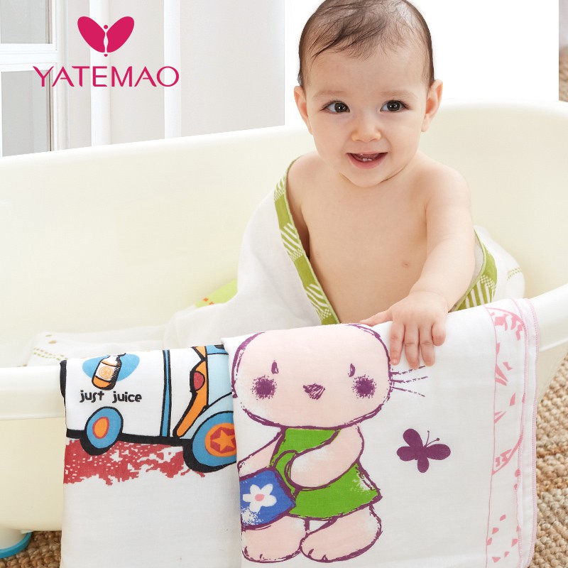 YATEMAO 100% Cotton Newborn Baby Bath Towel Cute Animal ...