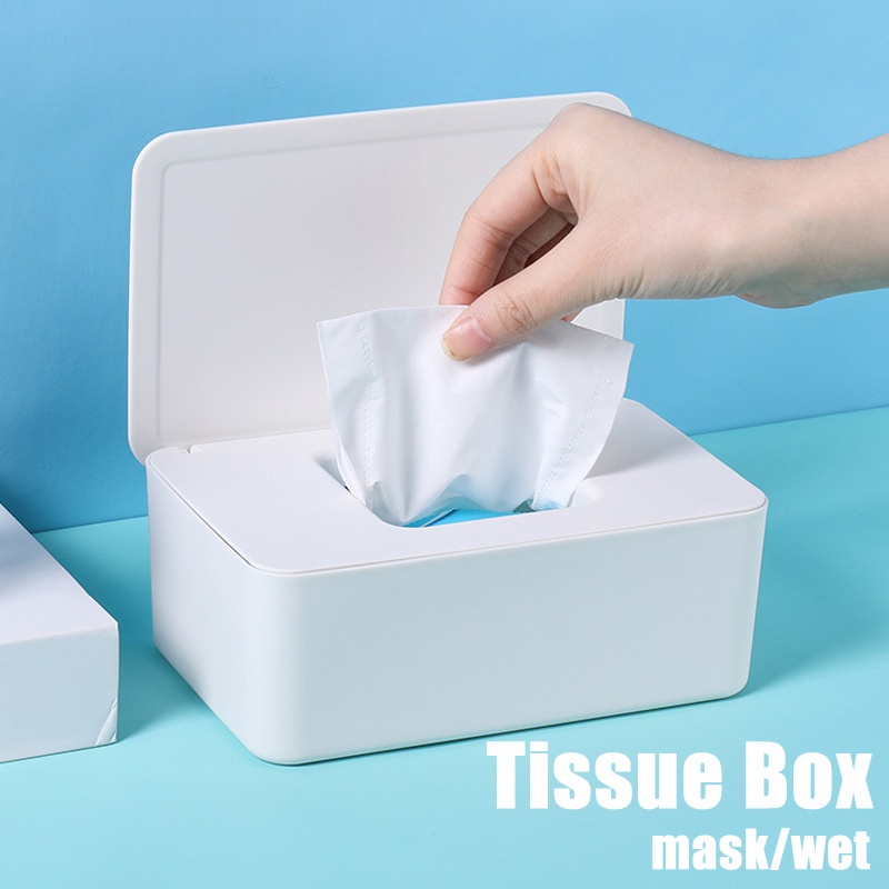 Box Of Wet Tissues. Storage Box, Wipes Case, Tissue With Lid, Baby