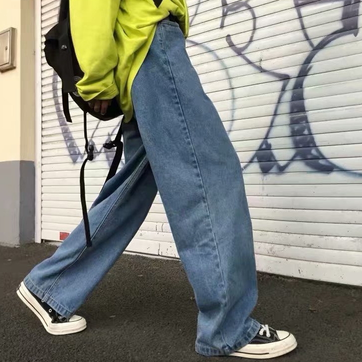 retro denim pants