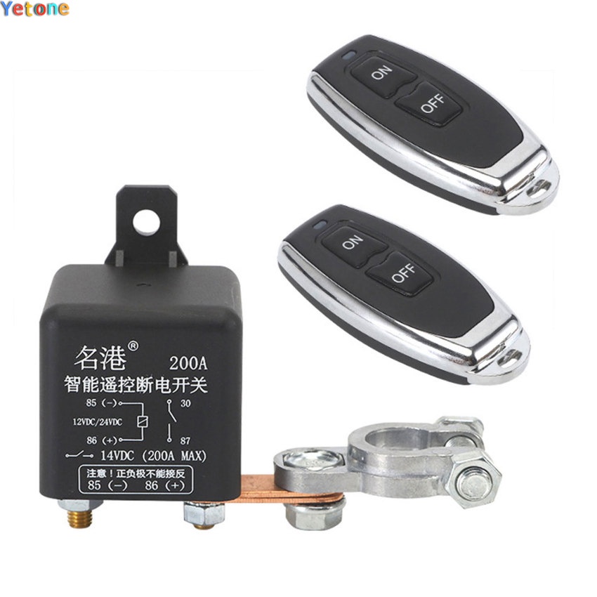 Universal Car Battery Switch 12V with Wireless Remote Control Manual