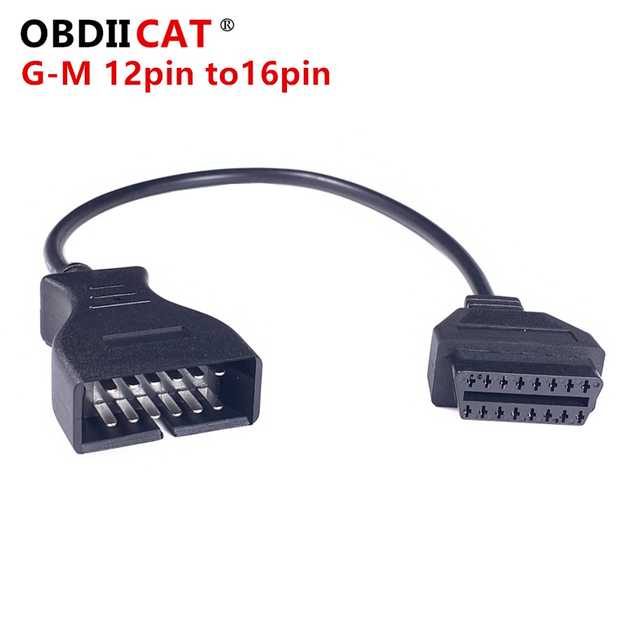 OBD/OBD2/OBDII Connector 12 Pin Diagnostic Tool 12 PIN Adapter to 16