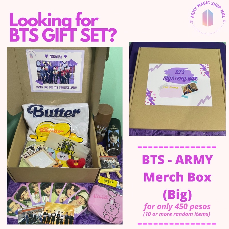 BTS ARMY MERCH BOX (Big) Gift Set [read description] Shopee Philippines