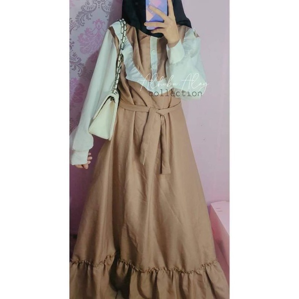 NEW VINTAGE MUSLIMAH DRESS ( made with Georgette fabric) | Shopee ...