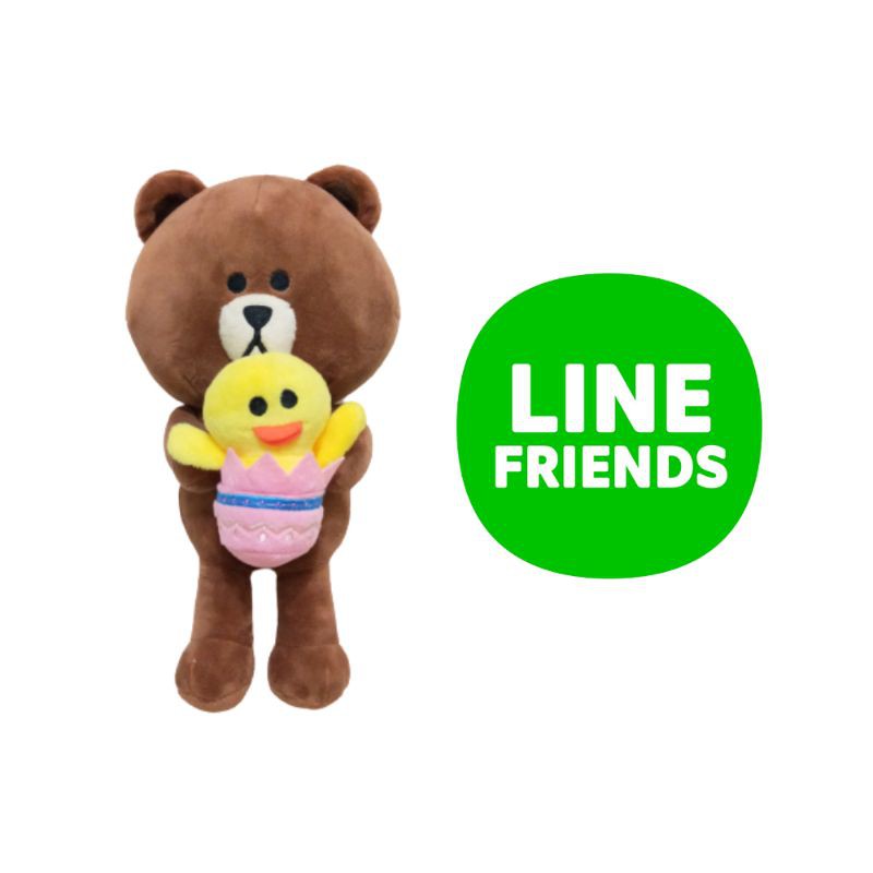 line friends bear plush