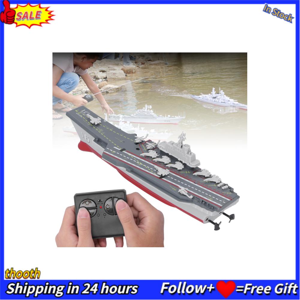 Thooth 2.4G Wireless Remote Control Aircraft Carrier Simulation RC