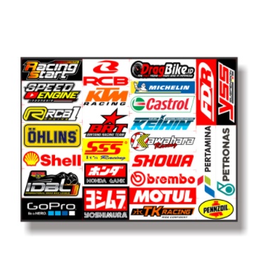 Sticker RCB racing start ohlins honda gank - racing Stickers ...