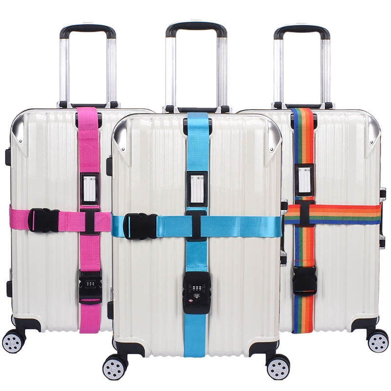 suitcase straps with locks