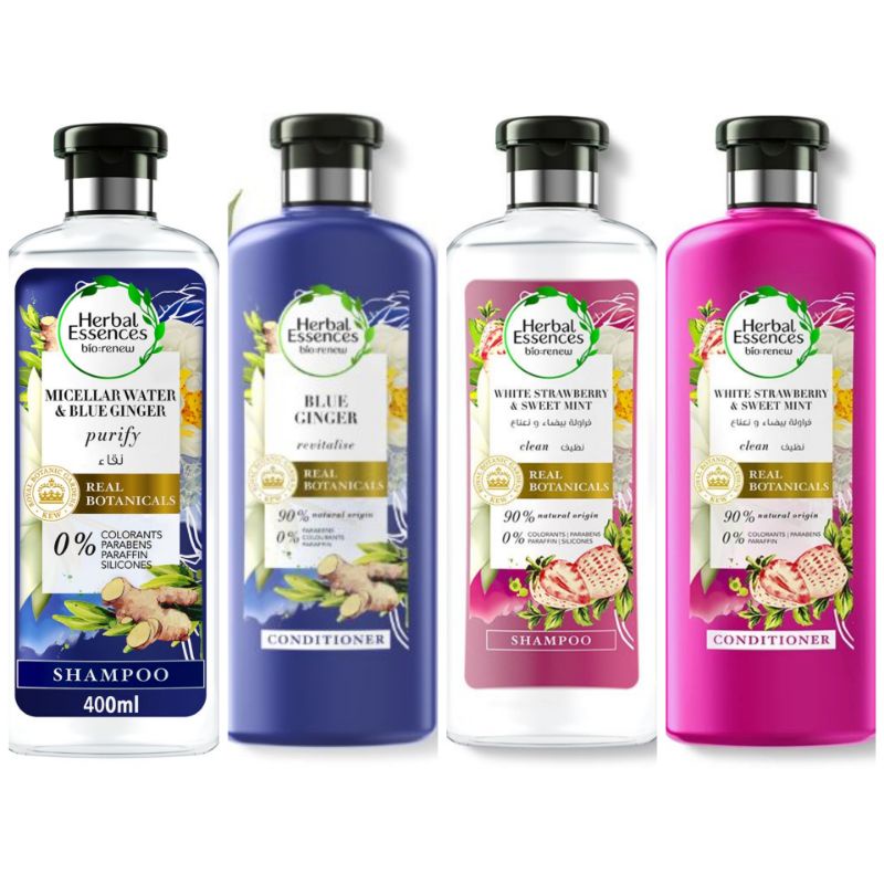 Herbal Essences Real Botanicals Shampoo & Conditioner 400ml Shopee