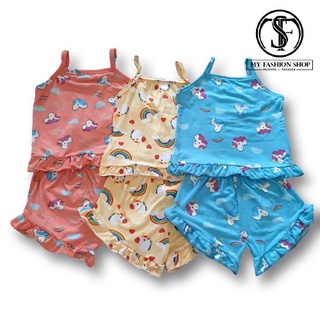 Spot Goods▲[1-10 years old] Fiona Spaghetti and Short Ruffles for Baby Kids Girls | MYFASHIONSHOP #5
