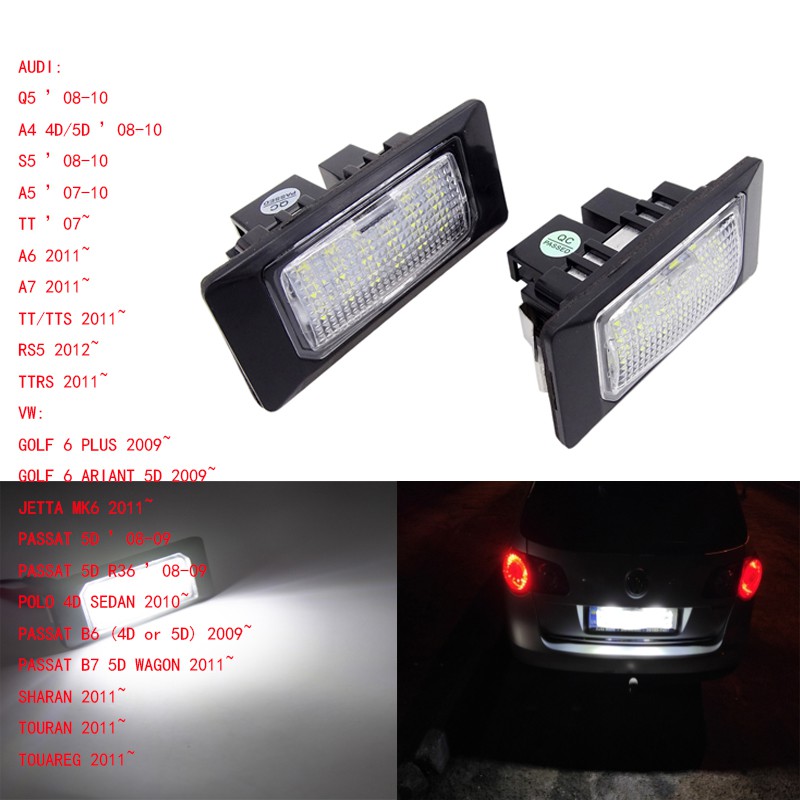 vw jetta license plate light