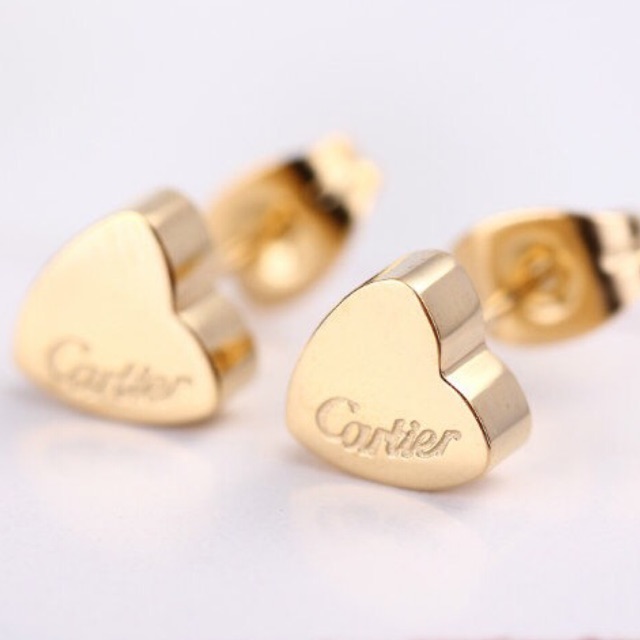 Lily] Stainless 18k Gold Cartier Heart 