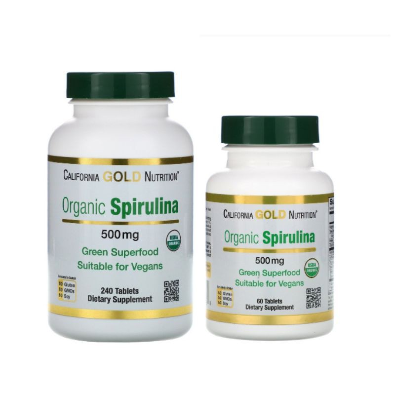 California Gold Nutrition Organic Spirulina, USDA Certified, 500 mg