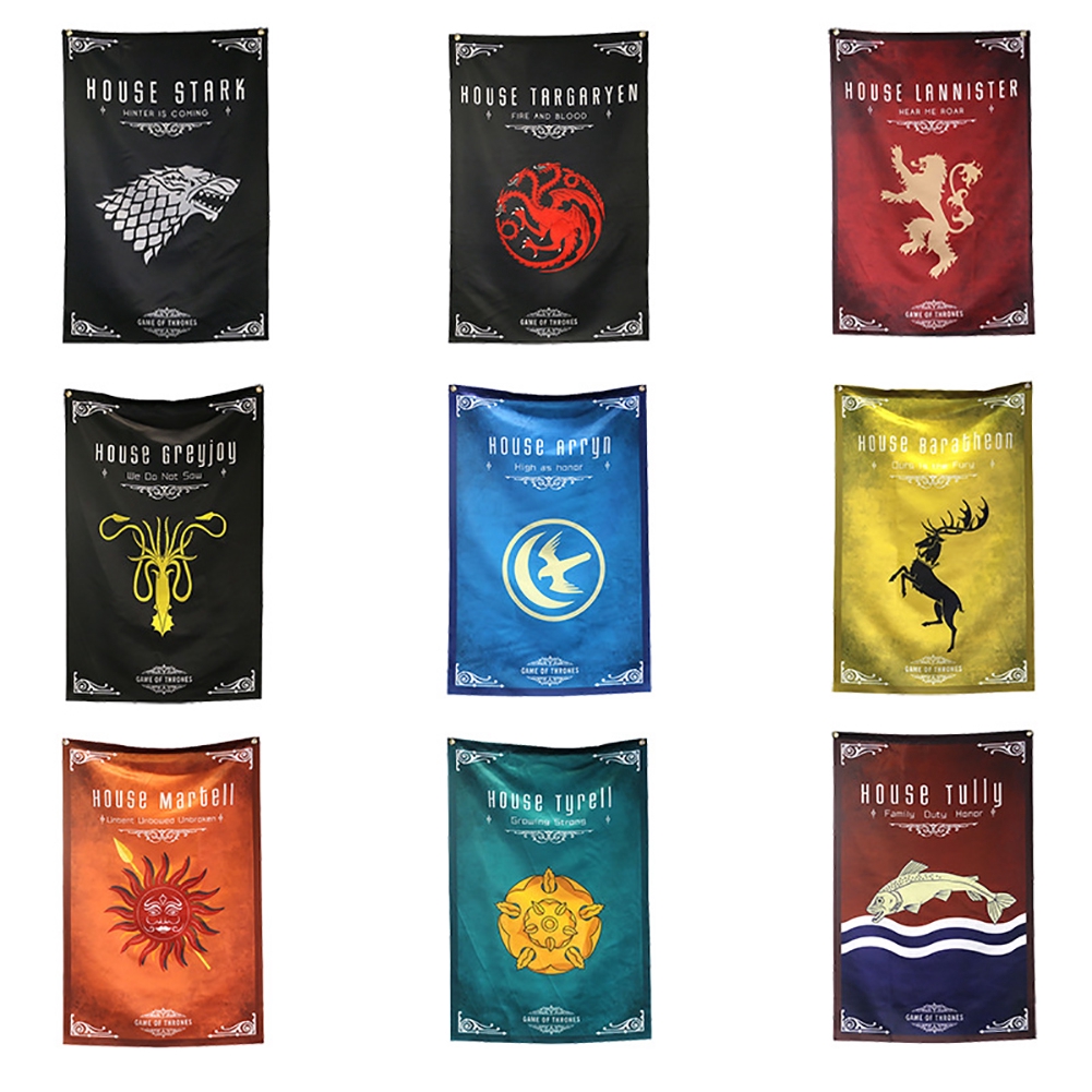 Game Of Thrones Totem Hanging Flag Home Wall Decor Banner Shopee