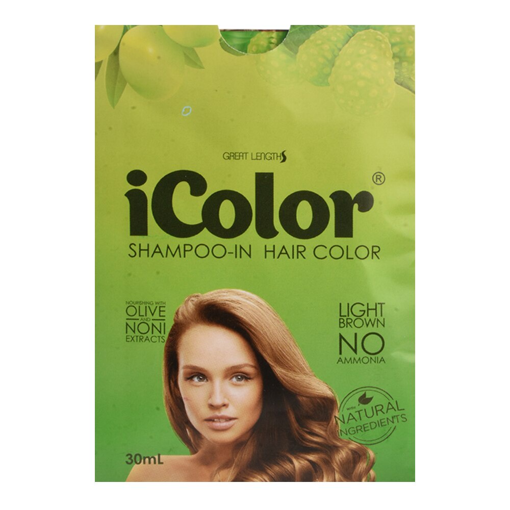 ICOLOR Hair Dye Shampoo Light Brown 30ml Shopee Philippines