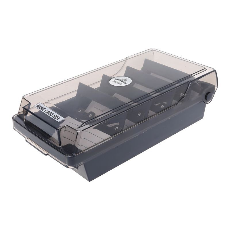 Business Card File Box - Business Card Holder Business Card Box Business Card File Business Card Storage Business Index Card Organizer Capacity 500 Cards Card Size 2 2 X 3 6 Inches 4 Divider Boards Buy Online At Best - Find business card organizers, cases, stands, and more business card accessories.