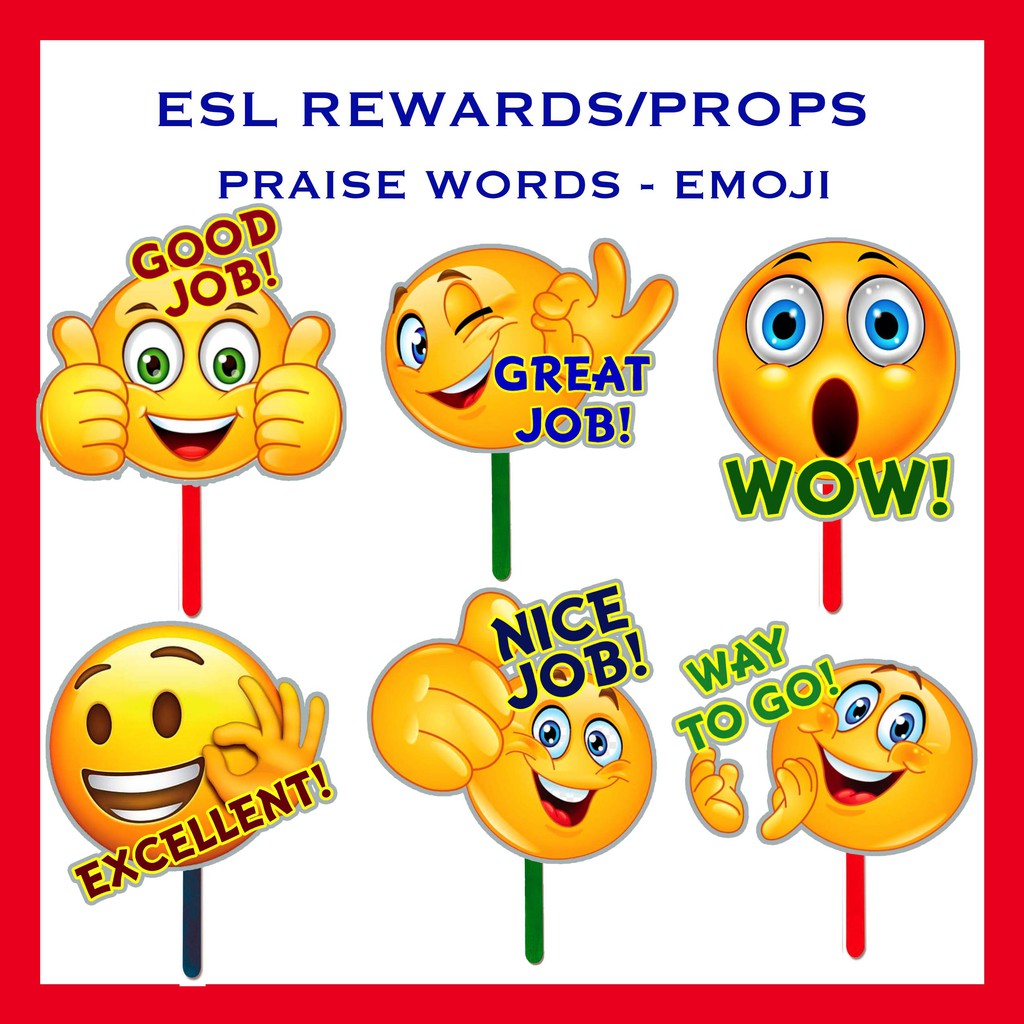 ESL Rewards Props Praise Words Emoji Shopee Philippines