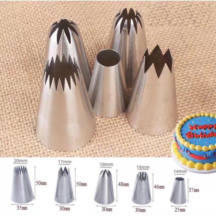 Nozzle Tip Piping Tip for Cake Icing Buttercream Pastry Decoration 1M