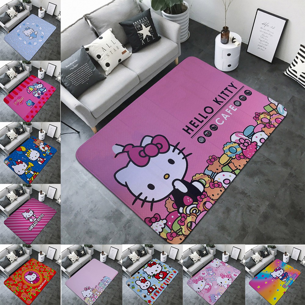  Hello  Kitty  Carpet Living Room  Rugs  Cartoon Yoga Rugs  Baby 