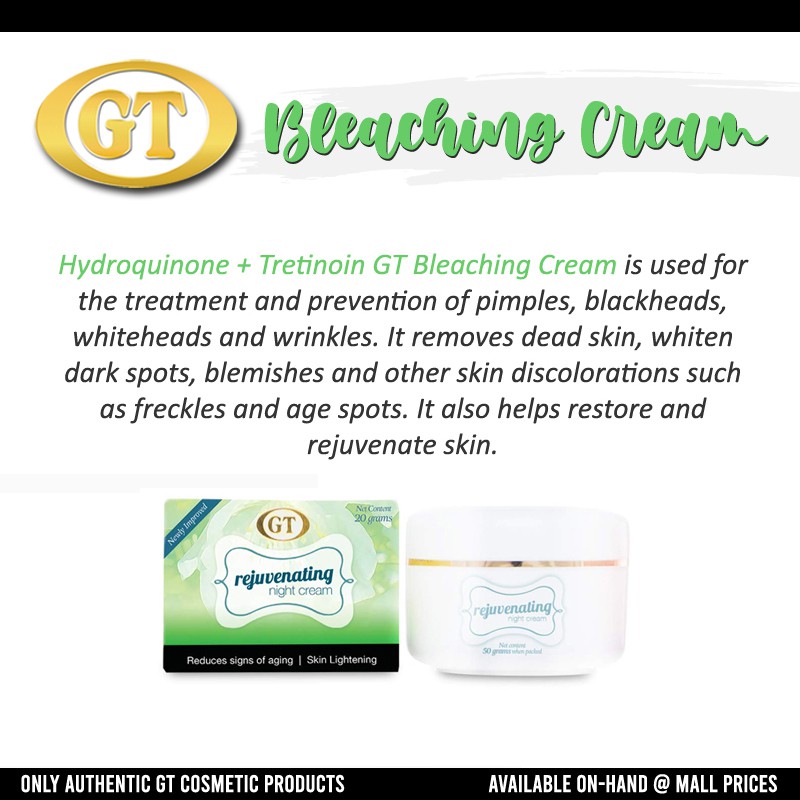 Original Gt Cosmetics Bleaching Cream Shopee Philippines