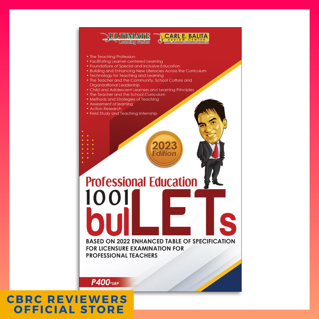 CBRC 2023 Edition Professional Education 1,001 BulLETs | Shopee Philippines