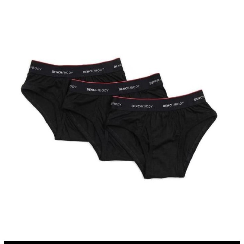 Bench/ 3 in 1 Classic Brief - All black | Shopee Philippines