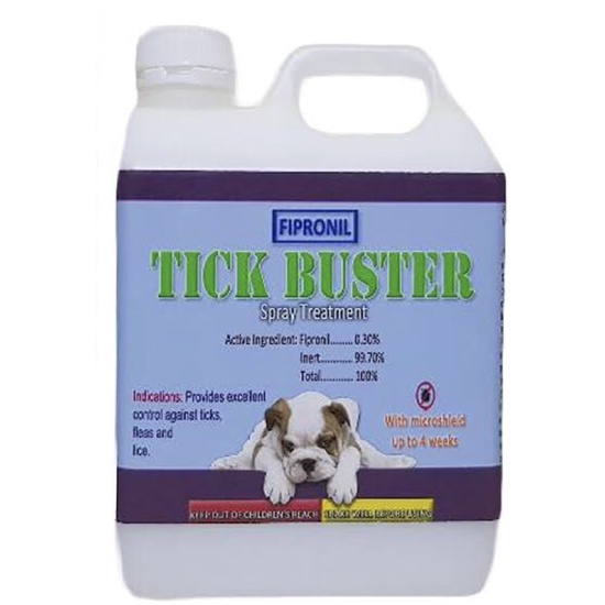 Fipronil Tick Buster 1000ML Anti tick and Flea For Cats and Dogs pet