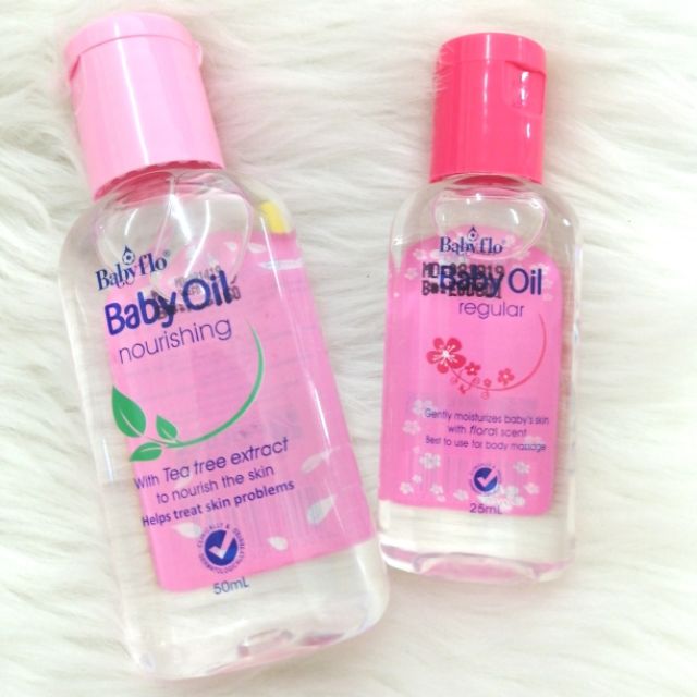 baby oil skin