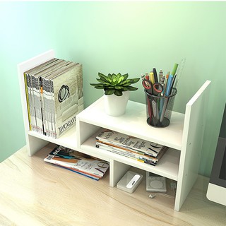 Mini wooden  bookshelf  can be flexibly removable Compact 