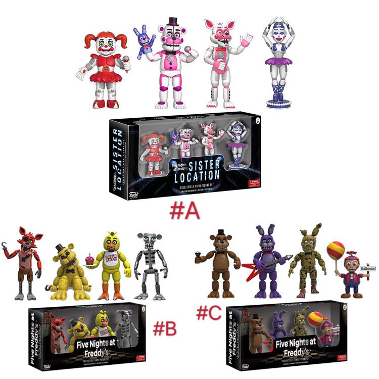 five nights at freddy's vinyl figure set