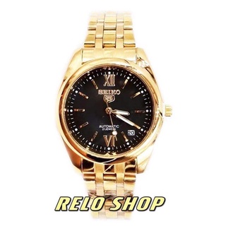 ▲ↂRelo SEIKO Watch Gold Stainless Steel Analog waterproof date day men Watches #1