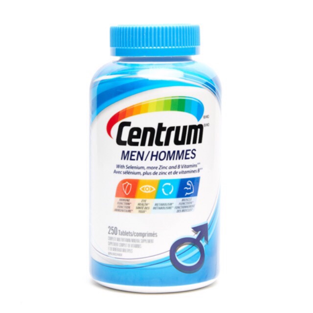 Centrum Complete Multivitamin and Mineral Supplement for Men 250