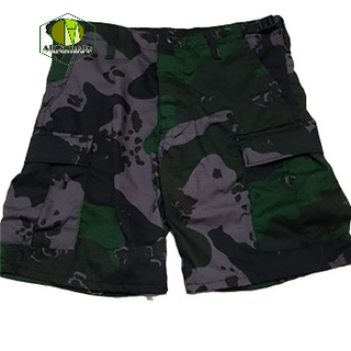 6 Pocket Shorts Camo Green for Men