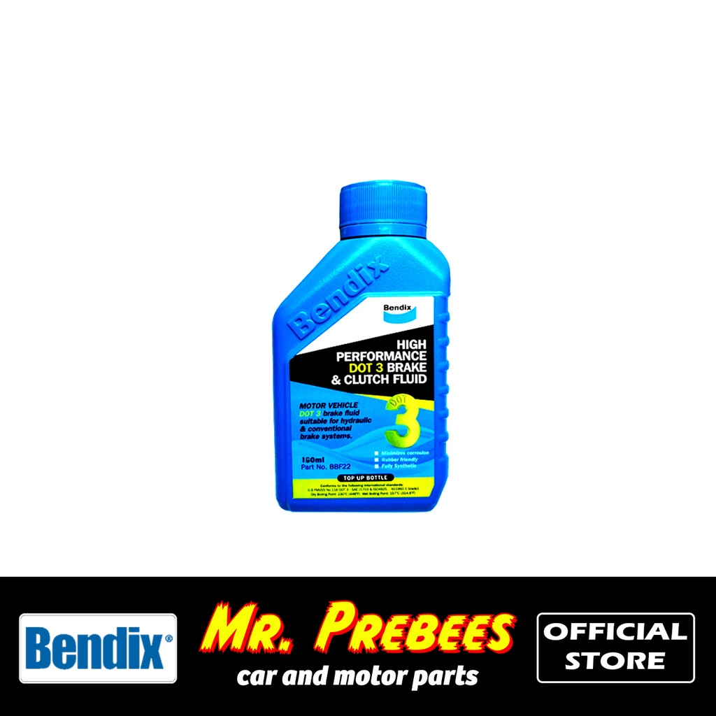 Bendix Brake Fluid DOT 3 High Performance (160ML 280ML) Shopee