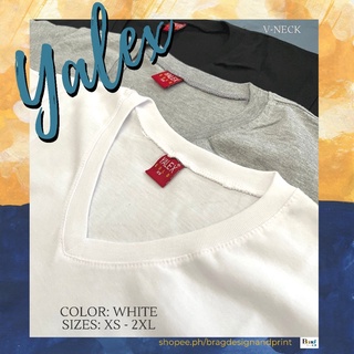 YALEX White | V Neck | Plain Shirt | Shopee Philippines