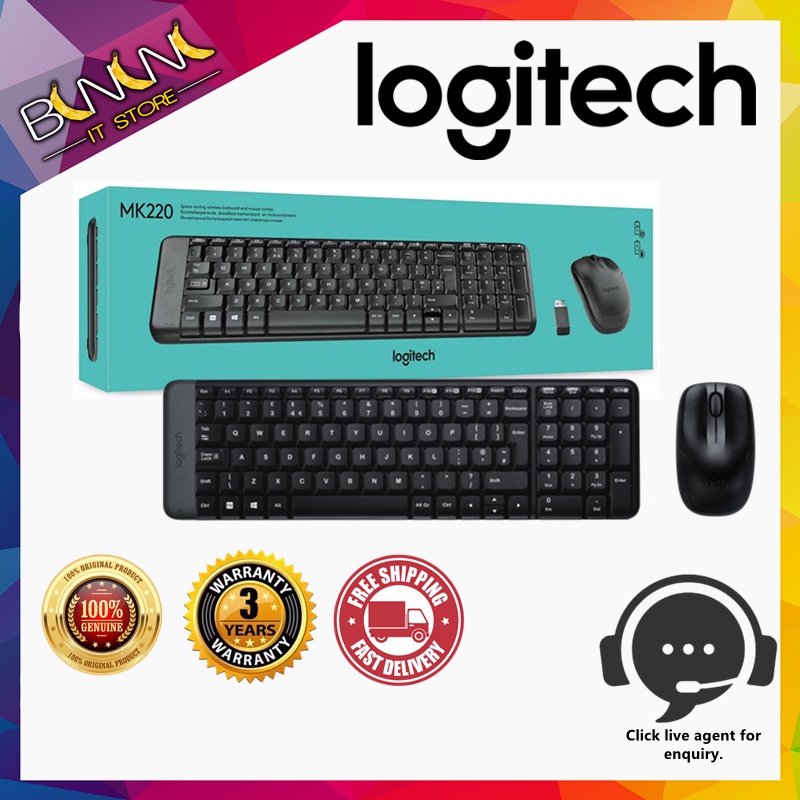 Logitech MK220 Wireless Combo Keyboard & Mouse Shopee Philippines