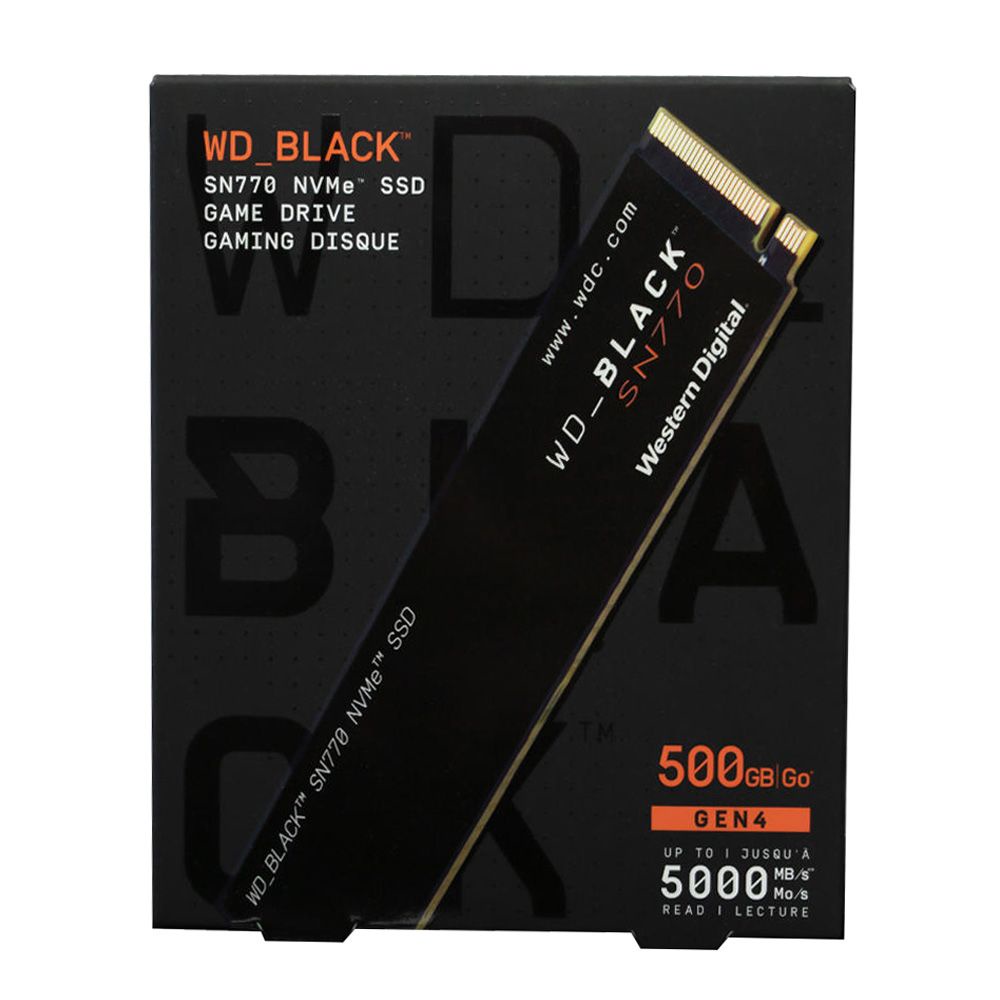 Western Digital 500GB WD_Black SN770 NVMe Internal Gaming SSD - up to ...