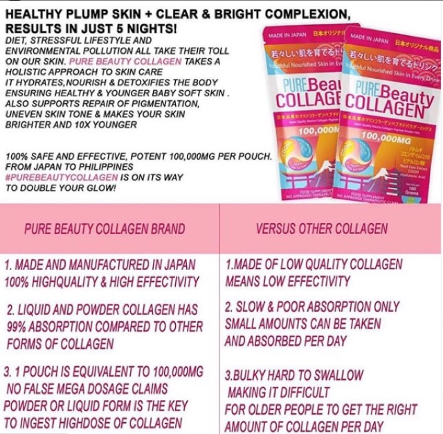 Pure Beauty Collagen Authentic From Japan Anti Aging Shopee Philippines