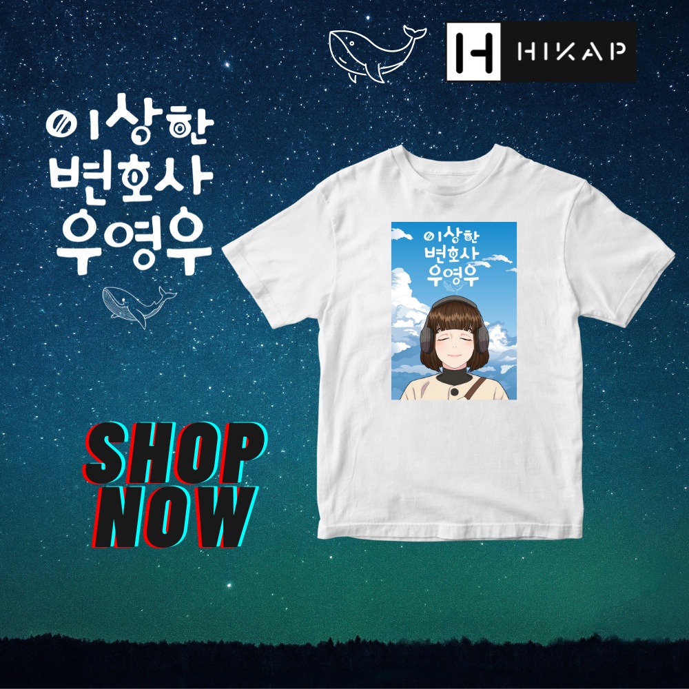 HIKAP APPAREL - Extraordinary Attorney Woo K drama T-Shirt Unisex White ...