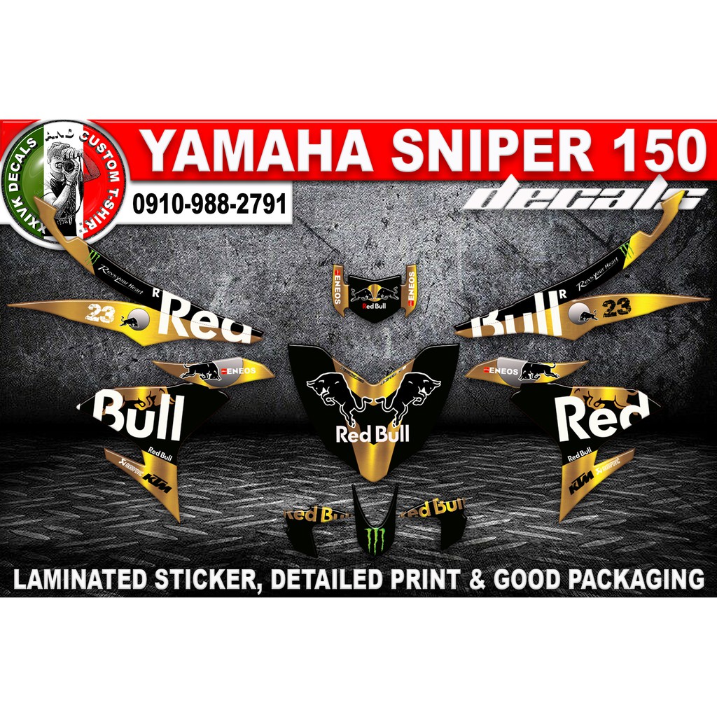 Sniper 150 Decals Sticker Red Bull 1 169