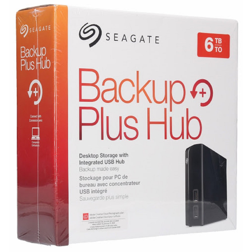 Seagate Backup Plus Hub 6Tb External Hard Drive Desktop Hdd Usb 3.0 2 ...
