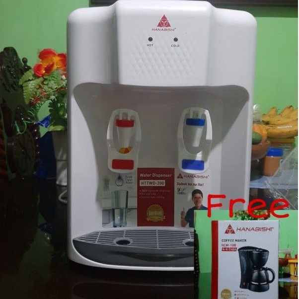 HANABISHI WATER DISPENSER,Heating Power 420w.(Mainit Na Mainit);Cooling ...