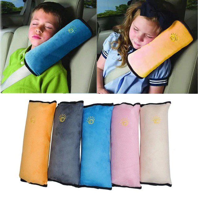 Car Pillow Seat Belt Covers For Kids Adjust Vehicle Shoulder Pads