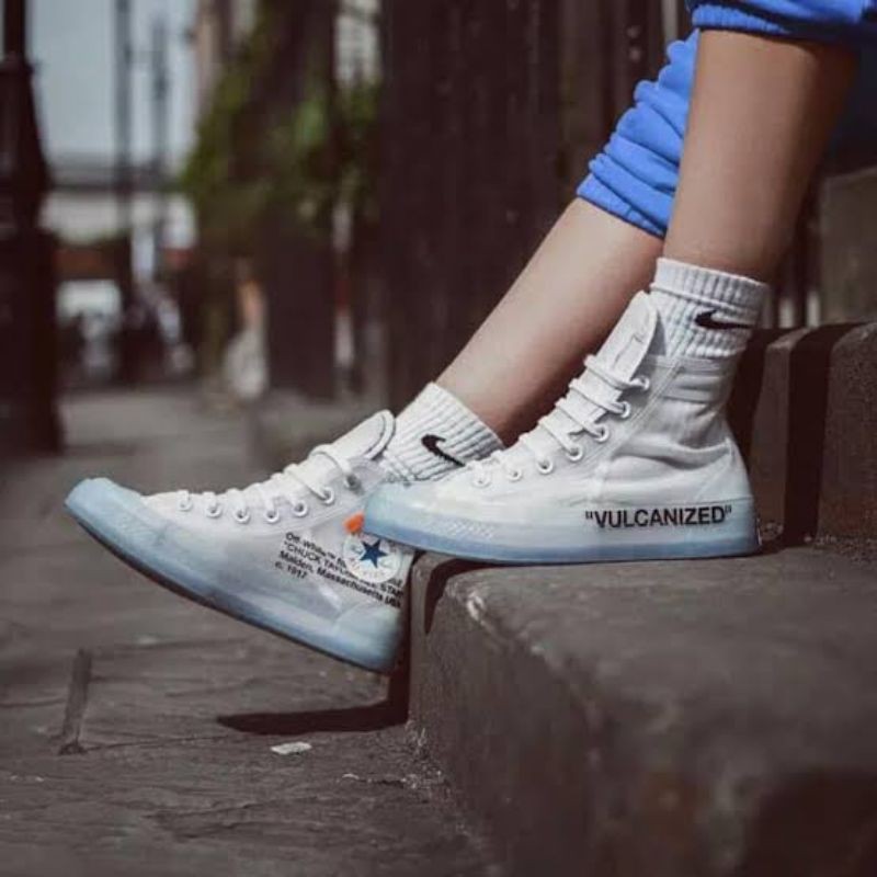 CONVERSE CHUCK TAYLOR ALL VULCANIZED HI OFF-WHITE FOR MEN | Shopee