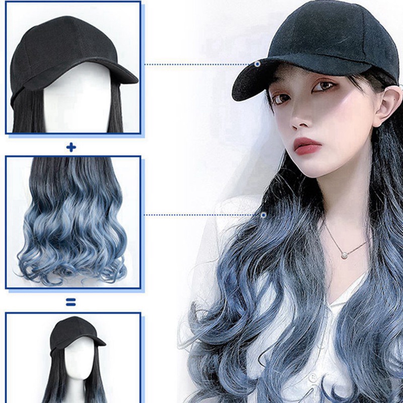 long hair ball cap