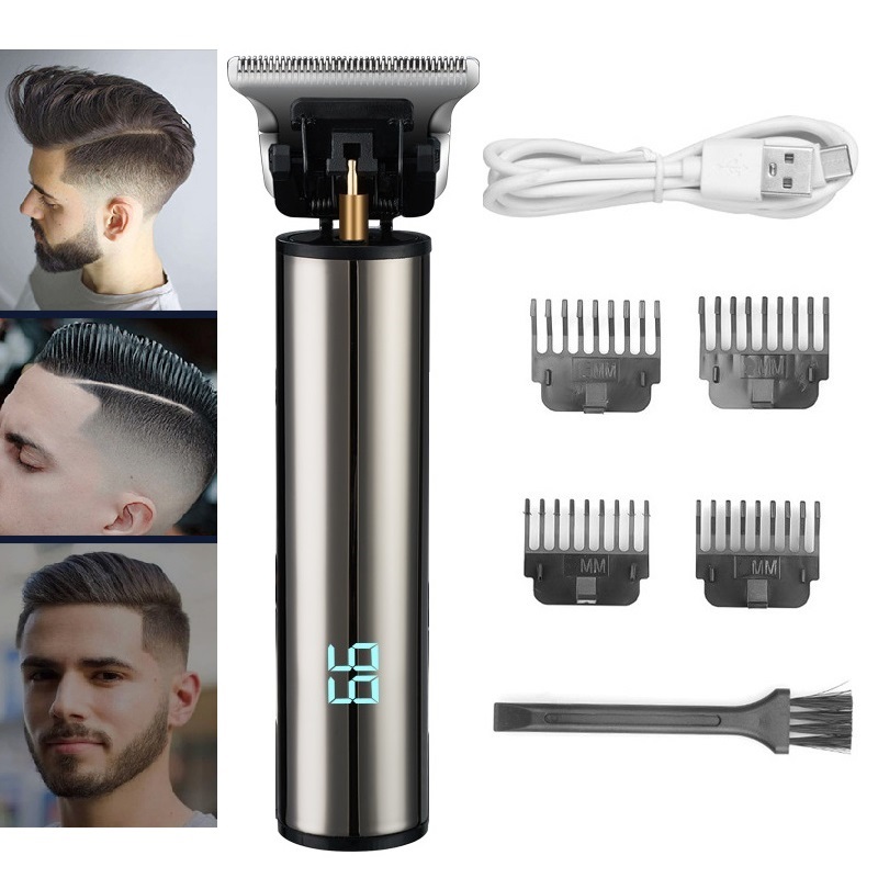 Portable Hair Trimmer Barber T9 Hair Clipper Cutting Machine Lcd Display  Razor Men Hair Styling Remover 1Mm / 3Mm / 6Mm / 9Mm | Shopee Philippines