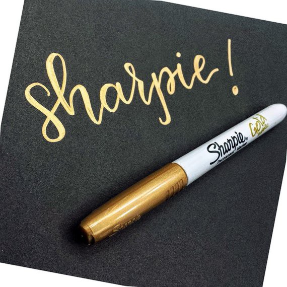 gold permanent marker